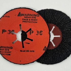 No. 36 grit – 4 1/2” hard sanding disc