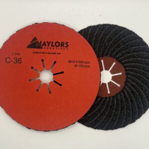 No. 36 grit – 7” hard sanding disc