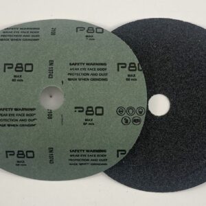 No. 80 grit – 9” flat sanding disc