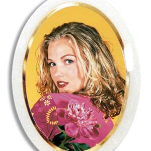 11 x 15 cms – oval photo portrait