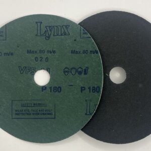 No. 180 grit – 9” flat sanding disc