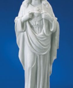 20” Sacred Heart – white