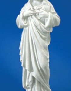 16” Sacred Heart – white