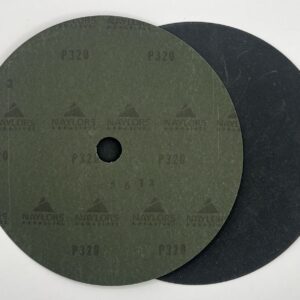No. 320 grit – 9” flat sanding disc