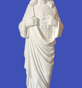 32” Sacred Heart – white