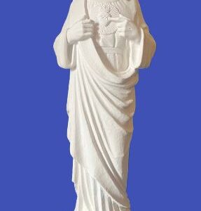 36” Sacred Heart – white