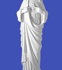 33” Sacred Heart – white