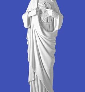 38” Sacred Heart – white