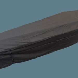 Black coffin cover plain
