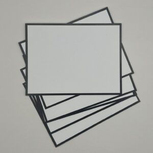 Black Edge Wreath Cards