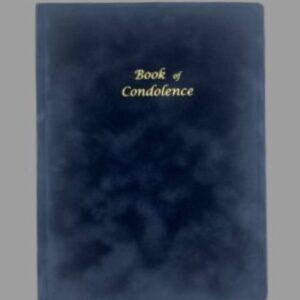 Blue Books of Condolence – Blue Padded unprinted