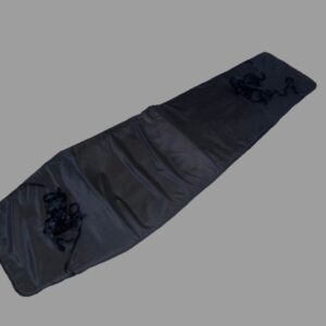 Black filled coffin pad, plain and strings