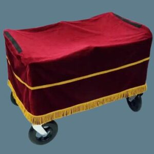 Fixed Coffin Trolley Cover – Burgundy