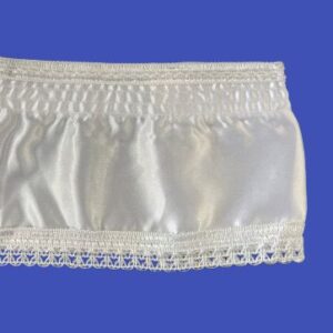 4 inch white frilling for small coffins