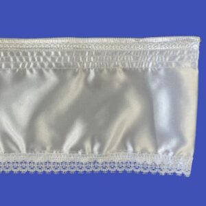 6 inch white frilling for small coffins