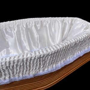 H.20 all white coffin drapery