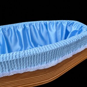 H.20 blue coffin drapery