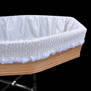 H.20 cream coffin drapery