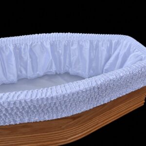 H.22 all white coffin drapery
