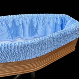 H.22 blue coffin drapery