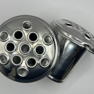 Medium Grave Vase Containers – Silver Tops