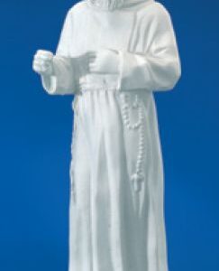 24” St. Padre Pio - white