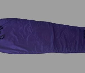 Purple filled coffin pad, plain and strings