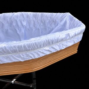 PRF II  all white coffin drapery with pillow