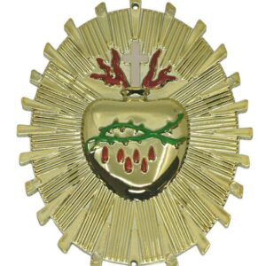 E/B Sacred Heart Ornament - Painted