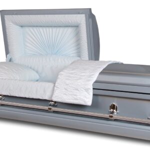 Warren Blue Steel Casket