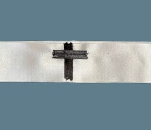 White Armbands with Black Cross